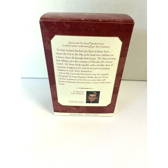 Hallmark Dr. Seuss Cat in the Hat Christmas Ornament – Vintage - Picture 2 of 3
